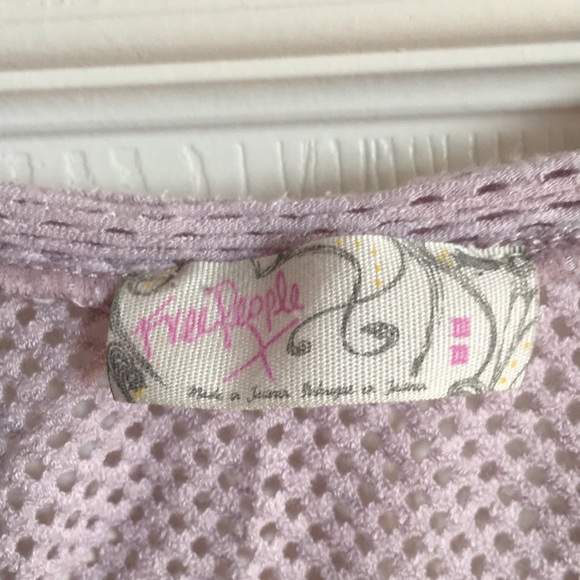 Free People Cropped Mesh And Lace Top - Picture 5 of 5